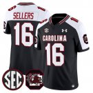 LaNorris Sellers #16 Black Alternate Jersey South Carolina Gamecocks 2025 Vapor Limited All Stitched