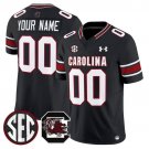 Custom Black Jersey South Carolina Gamecocks 2025 Vapor Limited All Stitched