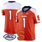 #1 Team Orange Alternate Jersey Syracuse Orange 2025 Vapor Limited All Stitched