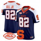 Darrell Gill Jr. #82 Navy Alternate Jersey Syracuse Orange 2025 Vapor Limited All Stitched