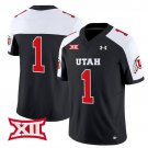 #1 Team Black Alternate Jersey Utah Utes 2025 Vapor Limited All Stitched