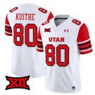 Brant Kuithe #80 White Jersey Utah Utes 2025 Vapor Limited All Stitched