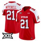 Mike Mitchell #21 Red Alternate Jersey Utah Utes 2025 Vapor Limited All Stitched