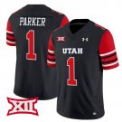 Wayshawn Parker #1 Black Jersey Utah Utes 2025 Vapor Limited All Stitched
