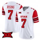 Cameron Rising #7 White Jersey Utah Utes 2025 Vapor Limited All Stitched