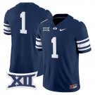 #1 Team Navy Jersey BYU Cougars 2025 Vapor Limited All Stitched