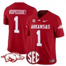 Woo Pig Sooie #1 Cardinal Jersey Arkansas Razorbacks Vapor Limited 2025 All Stitched