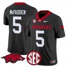 Darren McFadden #5 Black Jersey Arkansas Razorbacks Vapor Limited 2025 All Stitched