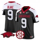 O'Mega Blake #9 Black Alternate Jersey Arkansas Razorbacks Vapor Limited 2025 All Stitched