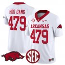 Hog Gang 479 White Jersey Arkansas Razorbacks Vapor Limited 2025 All Stitched