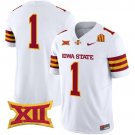 #1 Team White Jersey Cyclones 2025 Vapor Limited All Stitched