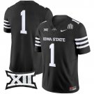 #1 Team Black Jersey Cyclones 2025 Vapor Limited All Stitched