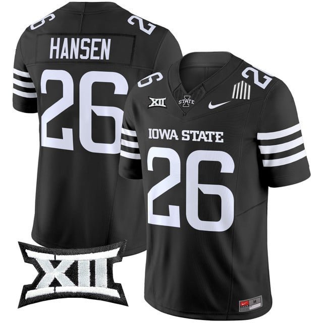 Carson Hansen Black Jersey Cyclones 2025 Vapor Limited All Stitched