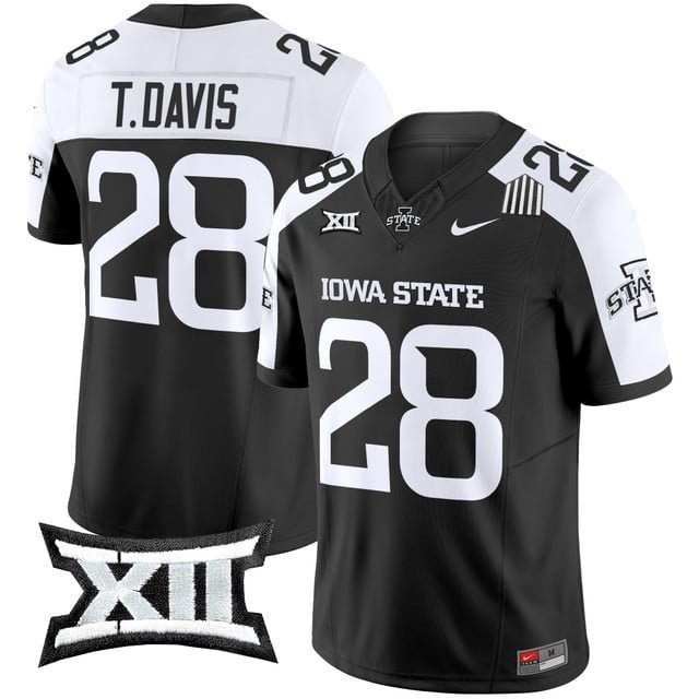 Troy Davis Black Alternate Jersey Cyclones 2025 Vapor Limited All Stitched