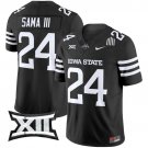 Abu Sama III Black Jersey Cyclones 2025 Vapor Limited All Stitched