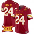 Abu Sama III Cardinal Jersey Cyclones 2025 Vapor Limited All Stitched
