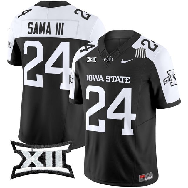 Abu Sama III Black Alternate Jersey Cyclones 2025 Vapor Limited All Stitched