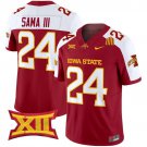 Abu Sama III Cardinal Alternate Jersey Cyclones 2025 Vapor Limited All Stitched