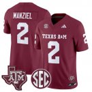 Johnny Manziel Maroon Jersey Texas A&M Aggies 2025 Vapor Limited All Stitched