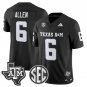 Cyrus Allen Black Jersey Texas A&M Aggies 2025 Vapor Limited All Stitched