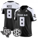Le'Veon Moss Black Alternate Jersey Texas A&M Aggies 2025 Vapor Limited All Stitched