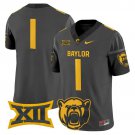 #1 Team Black Jersey Baylor Bears 2025 Vapor Limited All Stitched V1