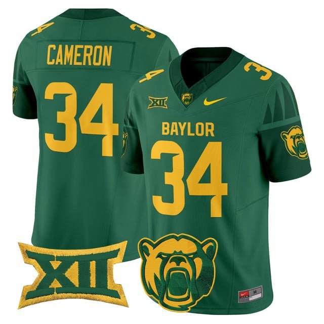 Josh Cameron Green Jersey Baylor Bears 2025 Vapor Limited All Stitched V1