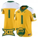 #1 Team Gold Alternate Jersey Baylor Bears 2025 Vapor Limited All Stitched