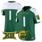 #1 Team Green Alternate Jersey Baylor Bears 2025 Vapor Limited All Stitched