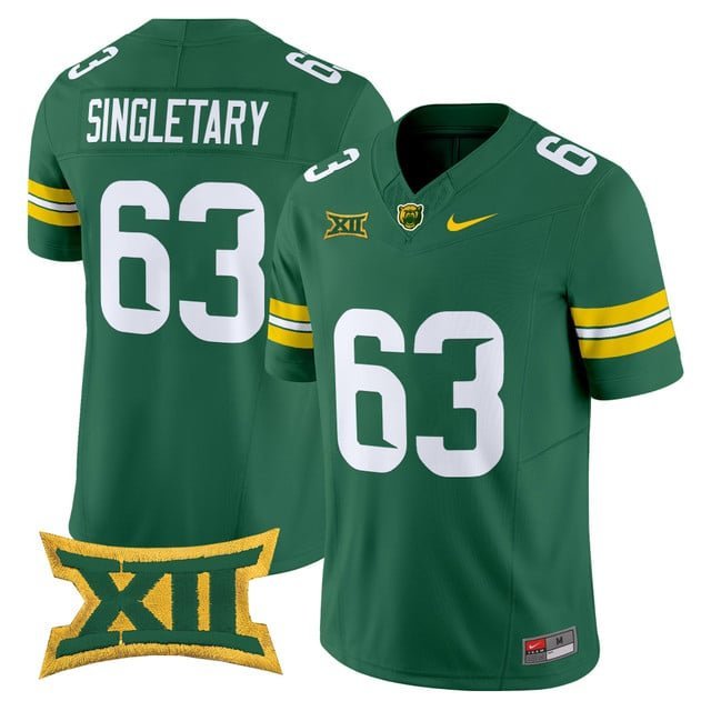 Mike Singletary Green Jersey Baylor Bears 2025 Vapor Limited All Stitched