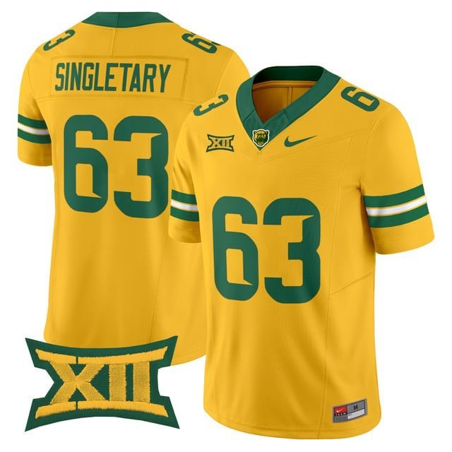 Mike Singletary Gold Jersey Baylor Bears 2025 Vapor Limited All Stitched