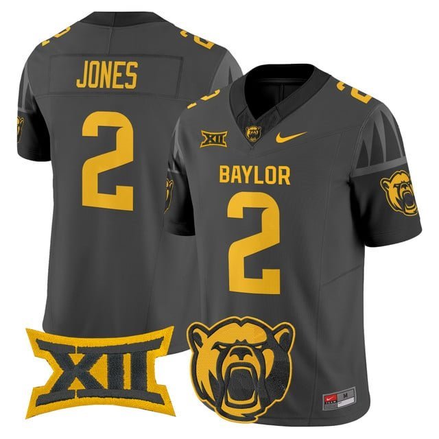 Matt Jones Black Jersey Baylor Bears 2025 Vapor Limited All Stitched
