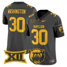 Bryson Washington Black Jersey Baylor Bears 2025 Vapor Limited All Stitched