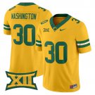 Bryson Washington Gold Jersey Baylor Bears 2025 Vapor Limited All Stitched