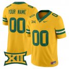 Custom Gold Jersey Baylor Bears 2025 Vapor Limited All Stitched