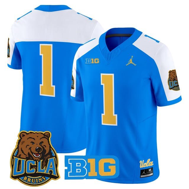 #1 Team Blue Alternate Jersey UCLA Bruins 2025 Vapor Limited All Stitched