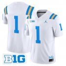 #1 Team White Jersey UCLA Bruins 2025 Vapor Limited All Stitched