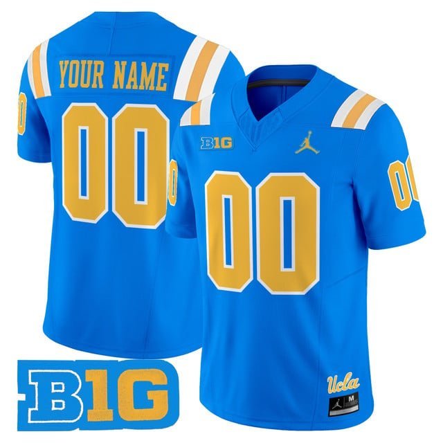Custom Blue Jersey UCLA Bruins 2025 Vapor Limited All Stitched