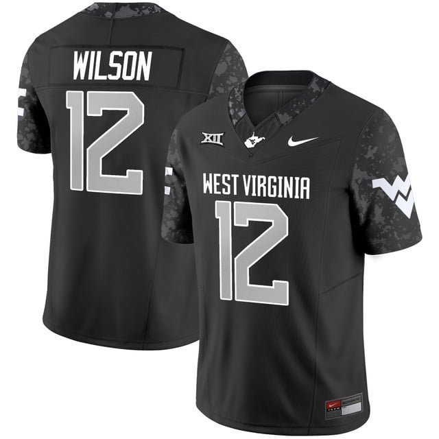 Anthony Wilson Jr. Jersey West Virginia Mountaineers 2025 Coal Rush All Stitched