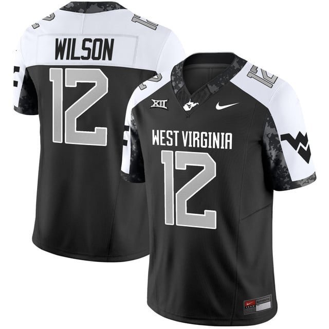 Anthony Wilson Jr. Alternate Jersey West Virginia Mountaineers 2025 Coal Rush All Stitched