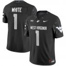 Jahiem White Jersey West Virginia Mountaineers 2025 Coal Rush All Stitched