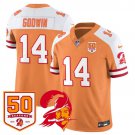 Chris Godwin - 14 Creamsicle Alternate Jersey Tampa Bay Buccaneers '76 Vapor All Stitched