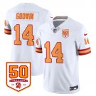 Chris Godwin - 14 White Jersey Tampa Bay Buccaneers '76 Vapor All Stitched