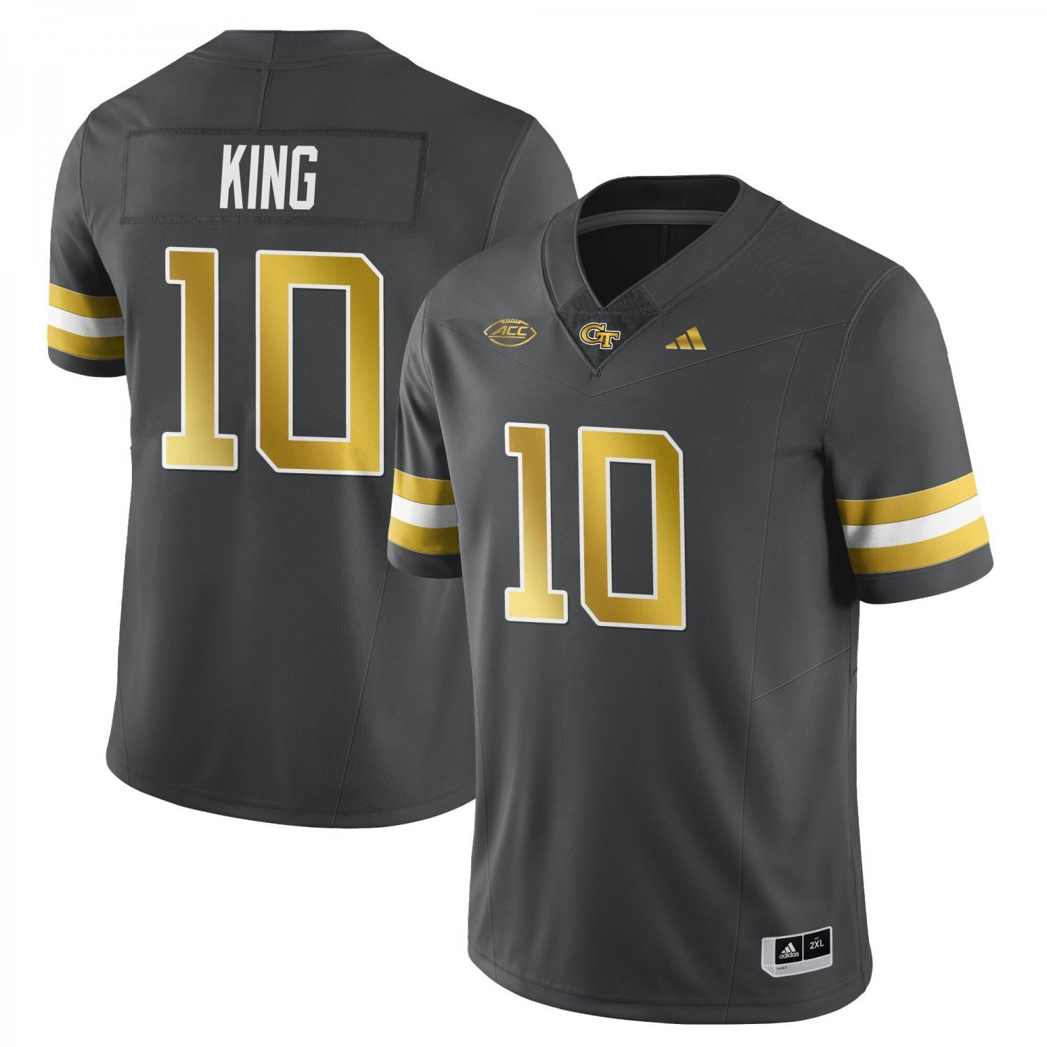 Haynes King Jersey #10 Georgia Tech Football 2025 Limited Stitched Dark Gray