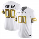 Custom Georgia Tech Jersey Football 2025 Vapor Limited Stitched White
