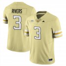Eric  Rivers Jersey #3 Georgia Tech Football 2025 Limited Stitched Gold