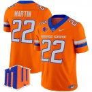 Doug Martin Orange Jersey Boise State Broncos 2025 Vapor Limited All Stitched