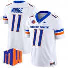 Ashton Jeanty White Jersey Boise State Broncos 2025 Vapor Limited All Stitched