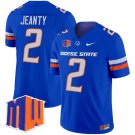 Ashton Jeanty Royal Jersey Boise State Broncos 2025 Vapor Limited All Stitched