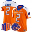 Ashton Jeanty Orange Alternate Jersey Boise State Broncos 2025 Vapor Limited All Stitched